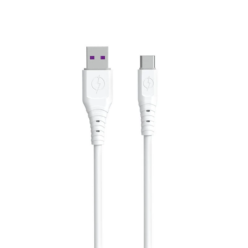 Lankstus Usb - Usb-c 6a 1 M Baltas Kabelis