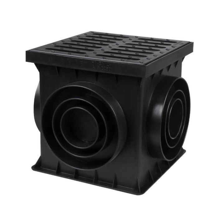 Latakas su plastikinėmis grotelėmis BIELBET 1,5T, 25x25 cm