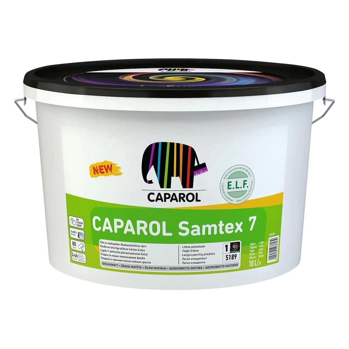 Lateksiniai vidaus dažai CAPAROL New Samtex 7 B1, 2,5l balta sp. Lateksiniai vidaus dažai CAPAROL New Samtex 7 B1, 2,5l balta sp.