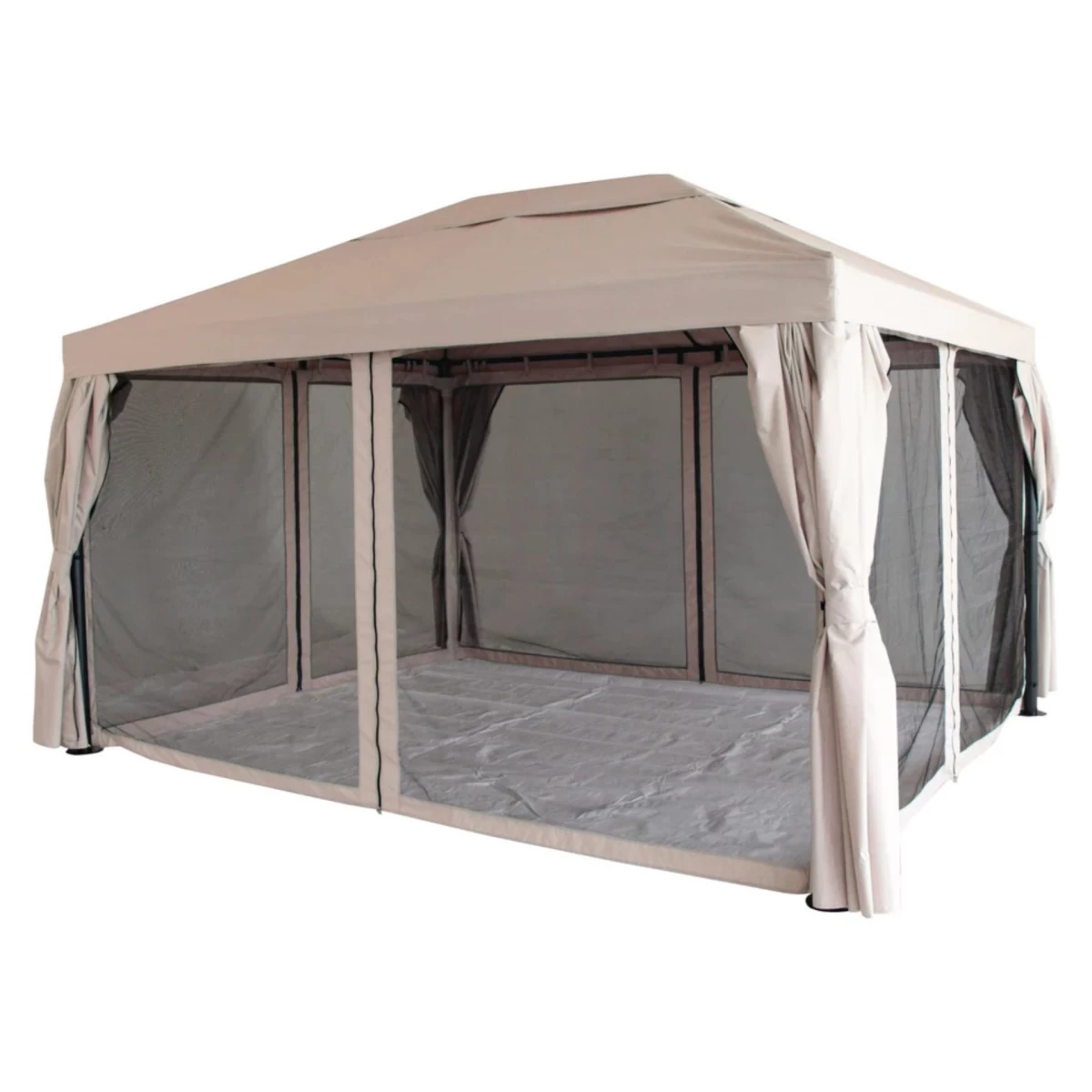 Lauko pavėsinė, 3 x 4 m, su tinkleliu, smėlio