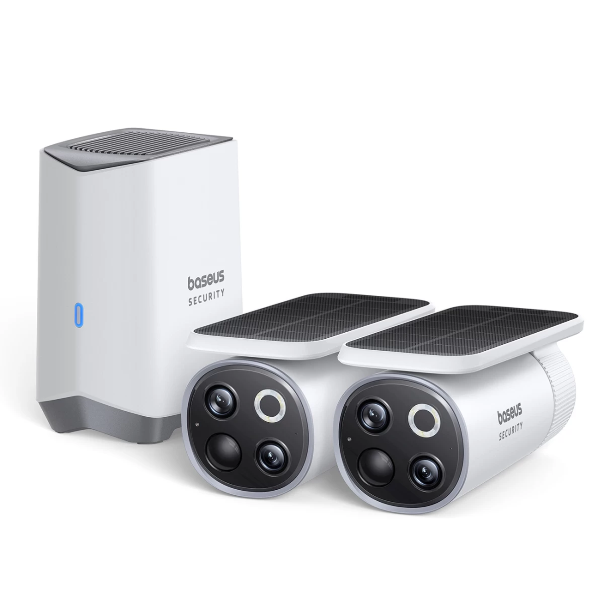 Lauko Saulės Stebėsenos Rinkinys 2 3k Kameros 8x 16gb - Baltos Spalvos