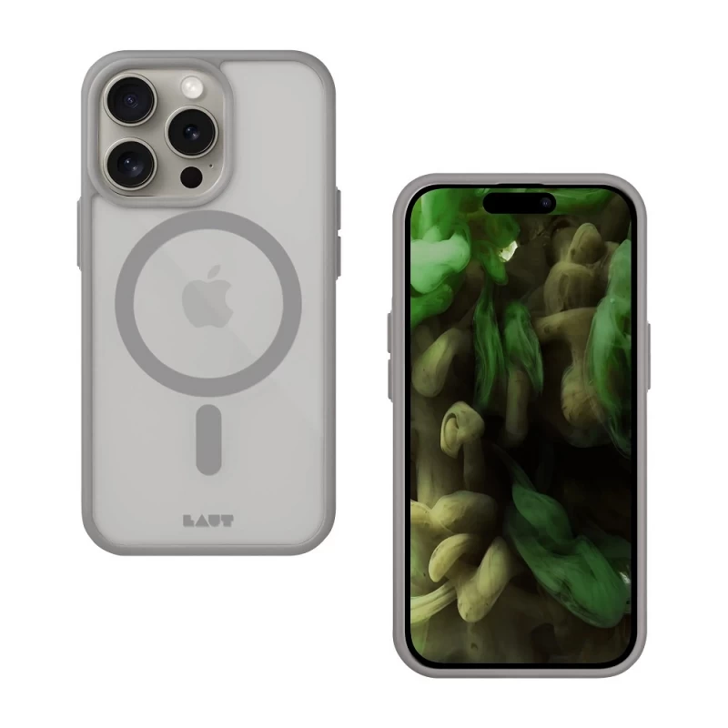 Laut Huex Protect - Apsauginis Dėklas Iphone 15 Pro, Suderinamas Su Magsafe (pilkas)