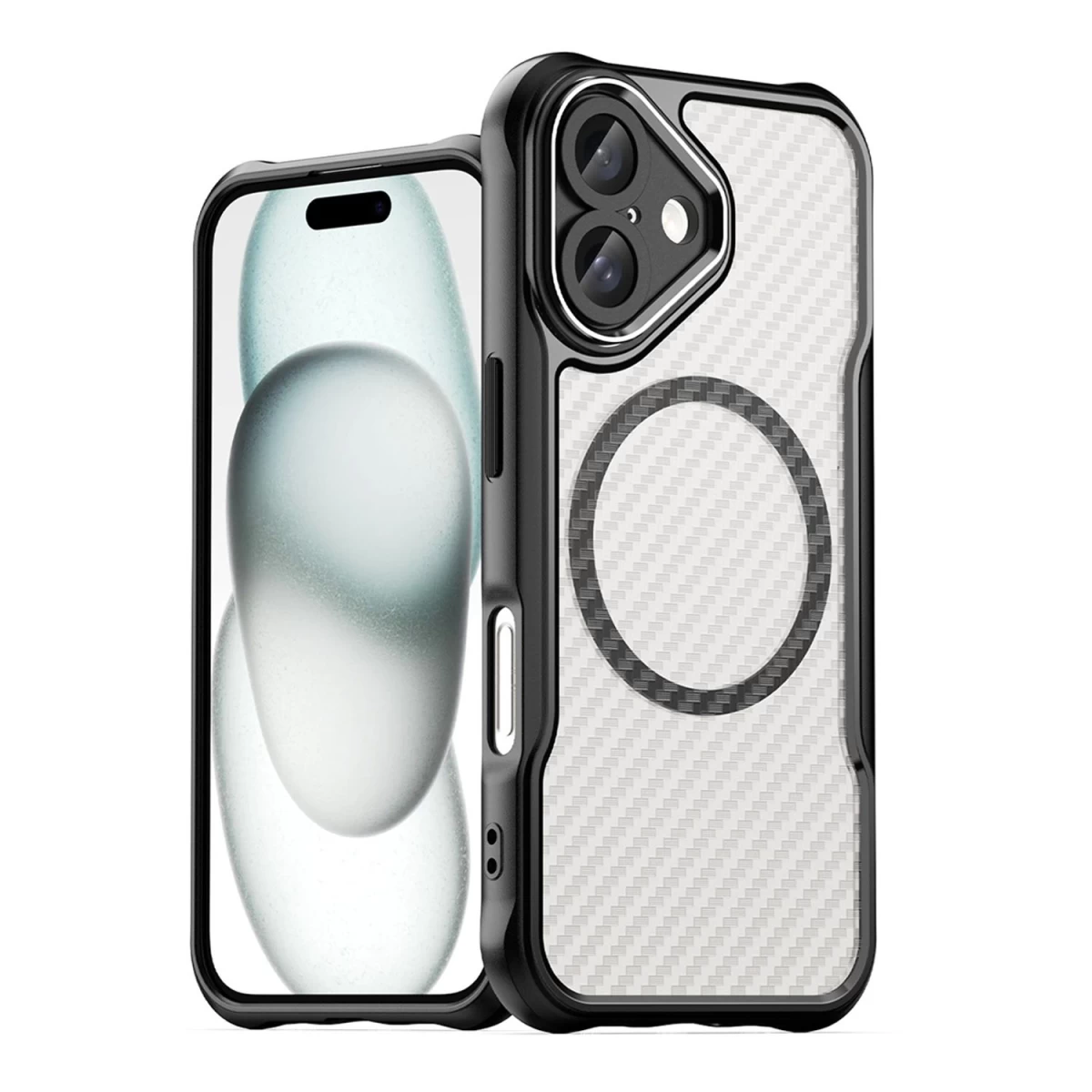 leading Series Magsafe Silikoninis Dėklas iphone 16 Plus - Juodas