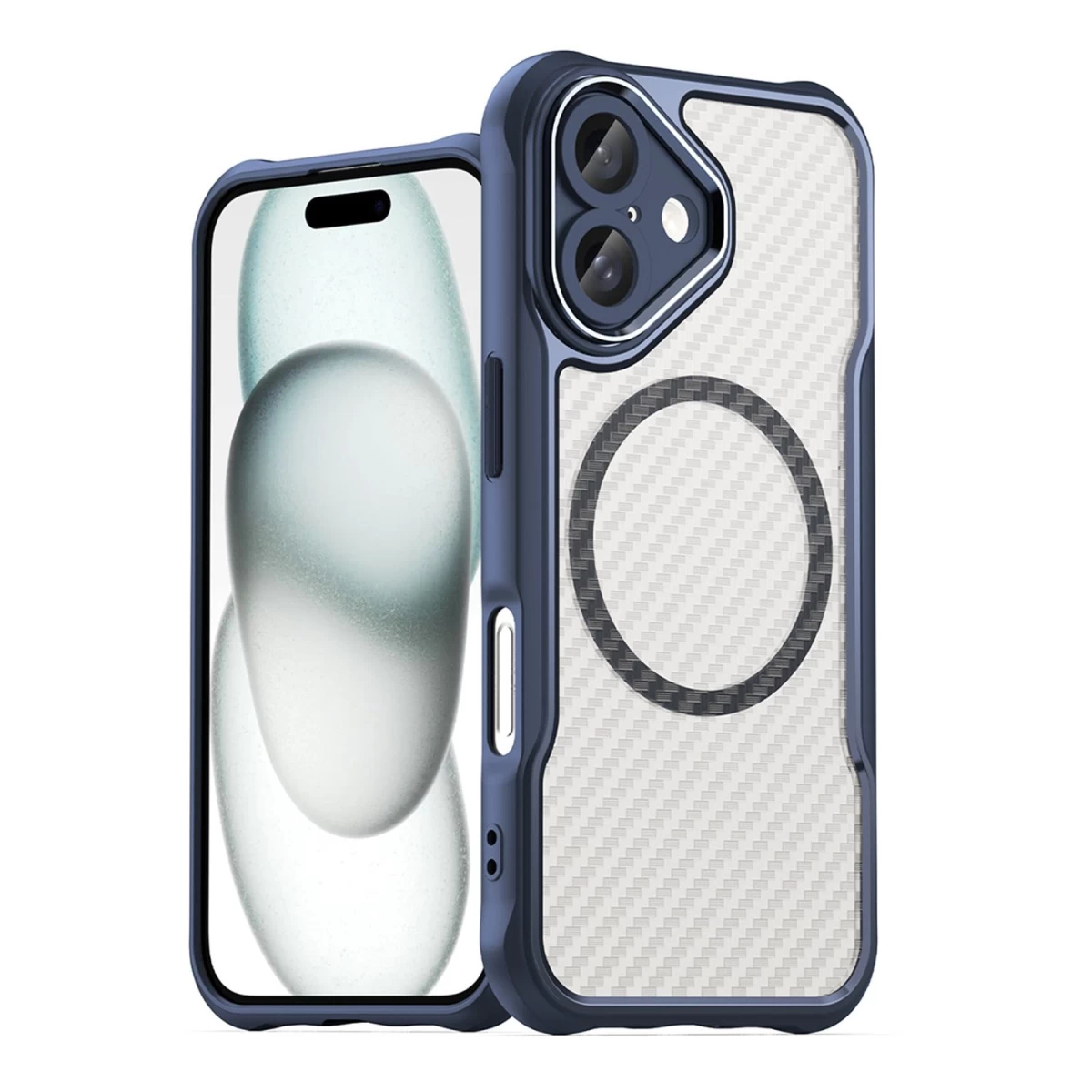 leading Series Magsafe Silikoninis Dėklas iphone 16 Plus - Mėlynas