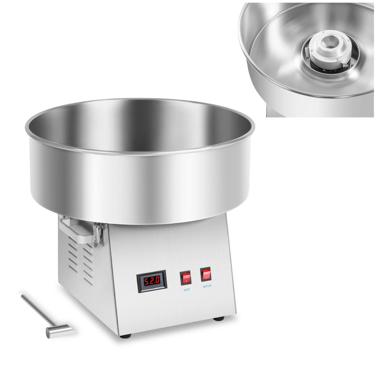 Led Cukraus Vatos Aparatas 52 Cm 1030w Royal Catering Rczk-1030-w