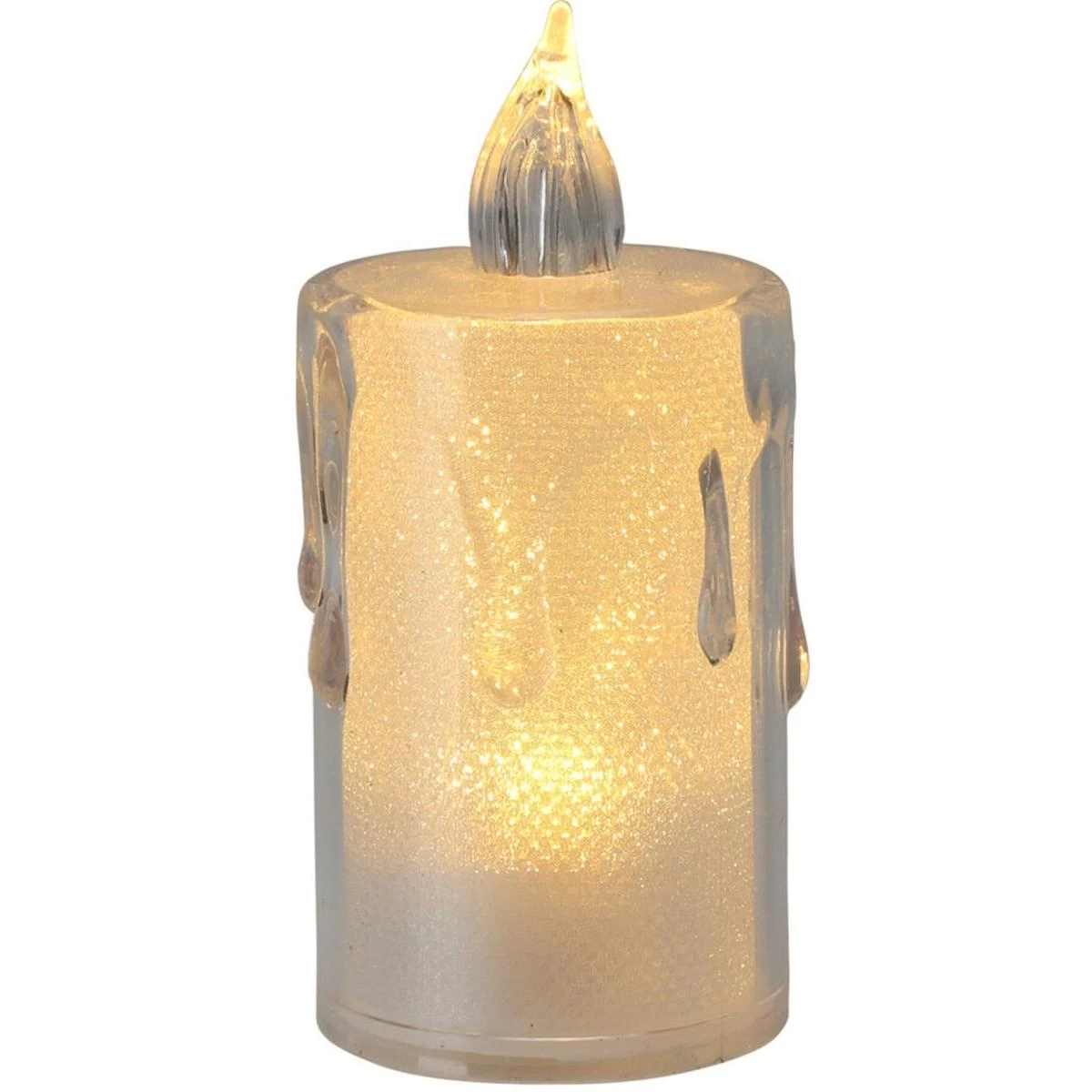 Led Dekoratyvinė žvakė 3,5x8cm Dekoruota