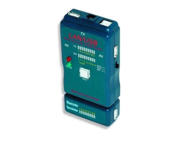 Led Kabelių Testeris Rj4 5, Rj11, Utp, Stp, Usb Aa/ab