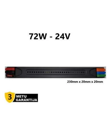 LED maitinimo šaltinis 24V - 72W slim