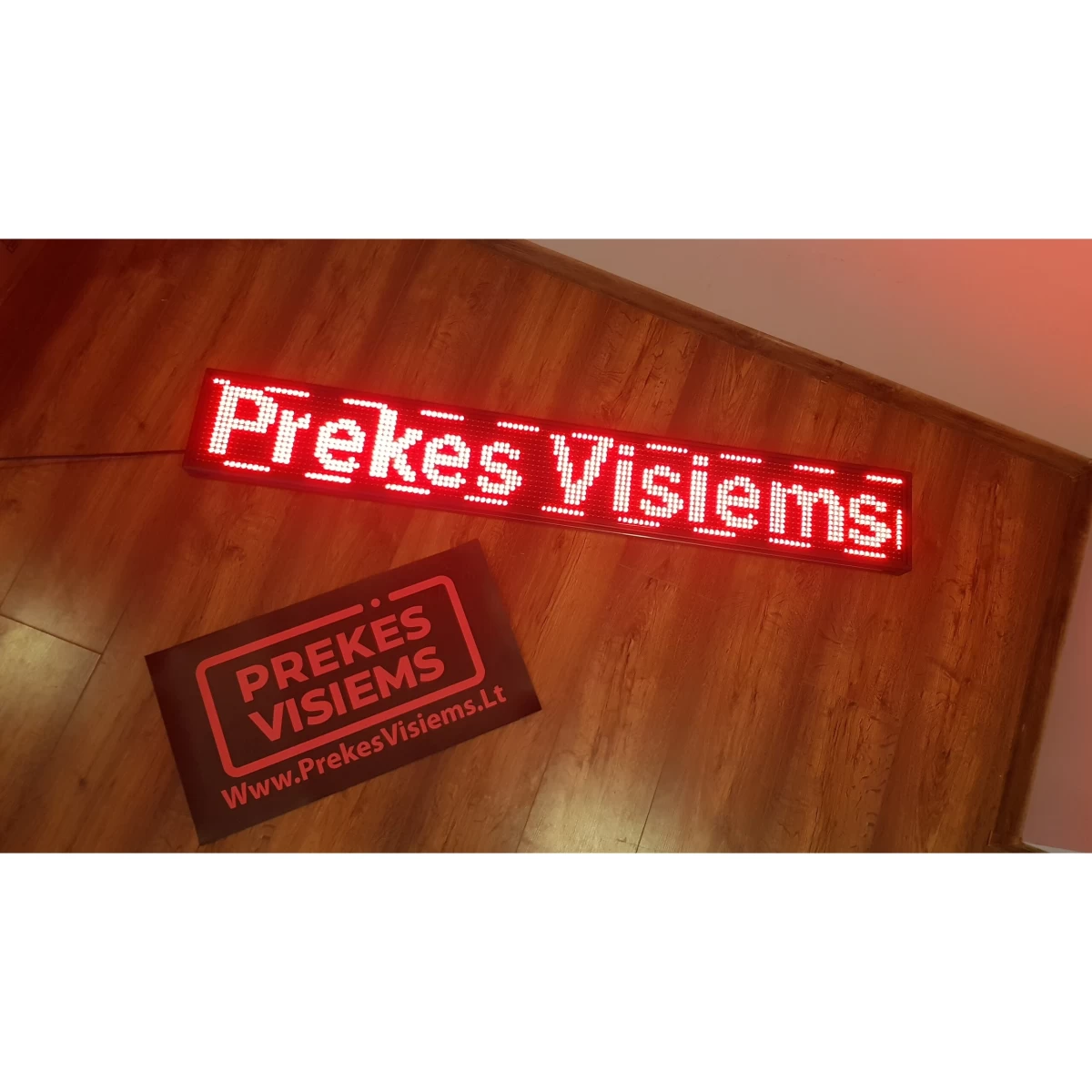 LED REKLAMA 160x20 Raudona
