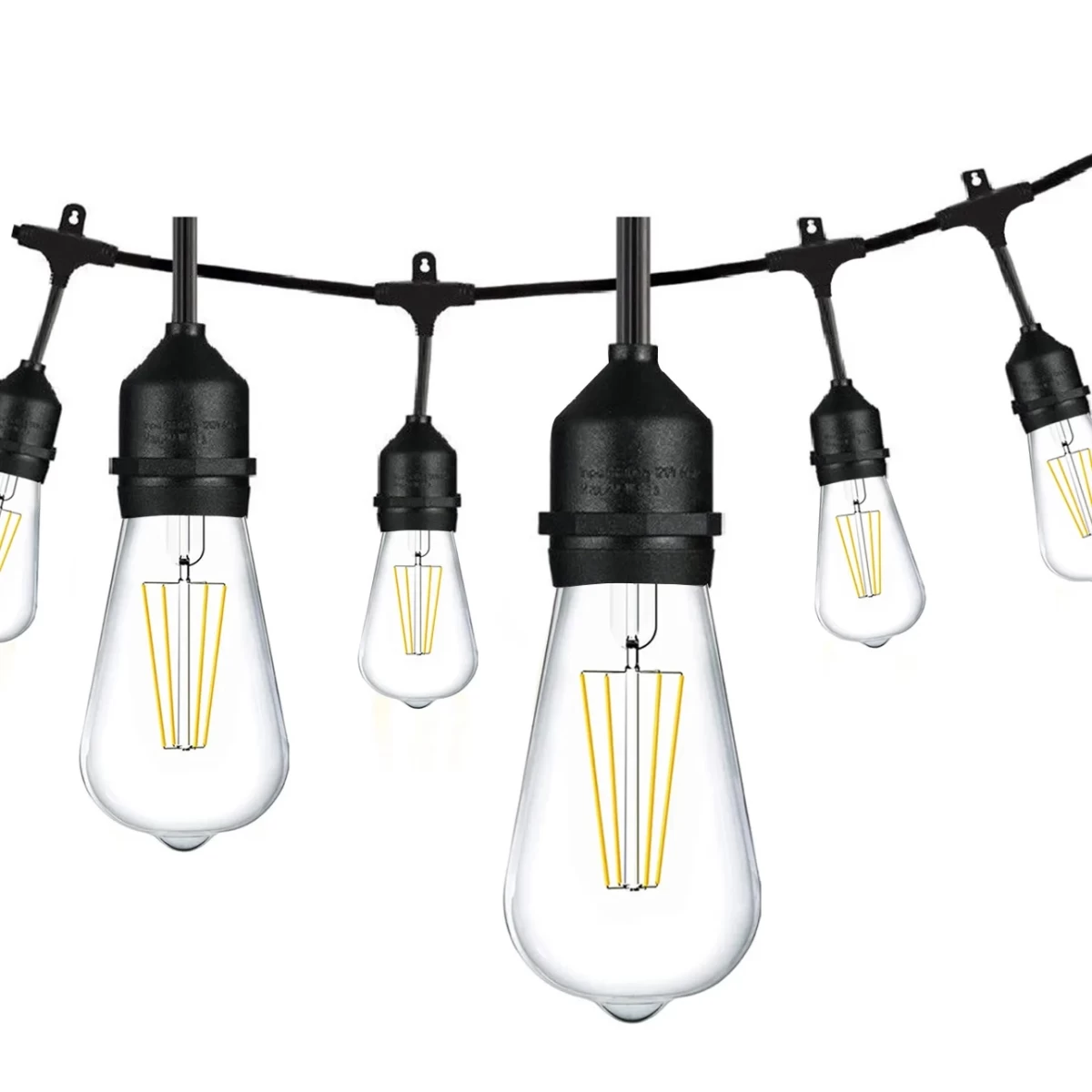 LED lauko girlianda su dekoratyvinėmis ST64 lempuėmis