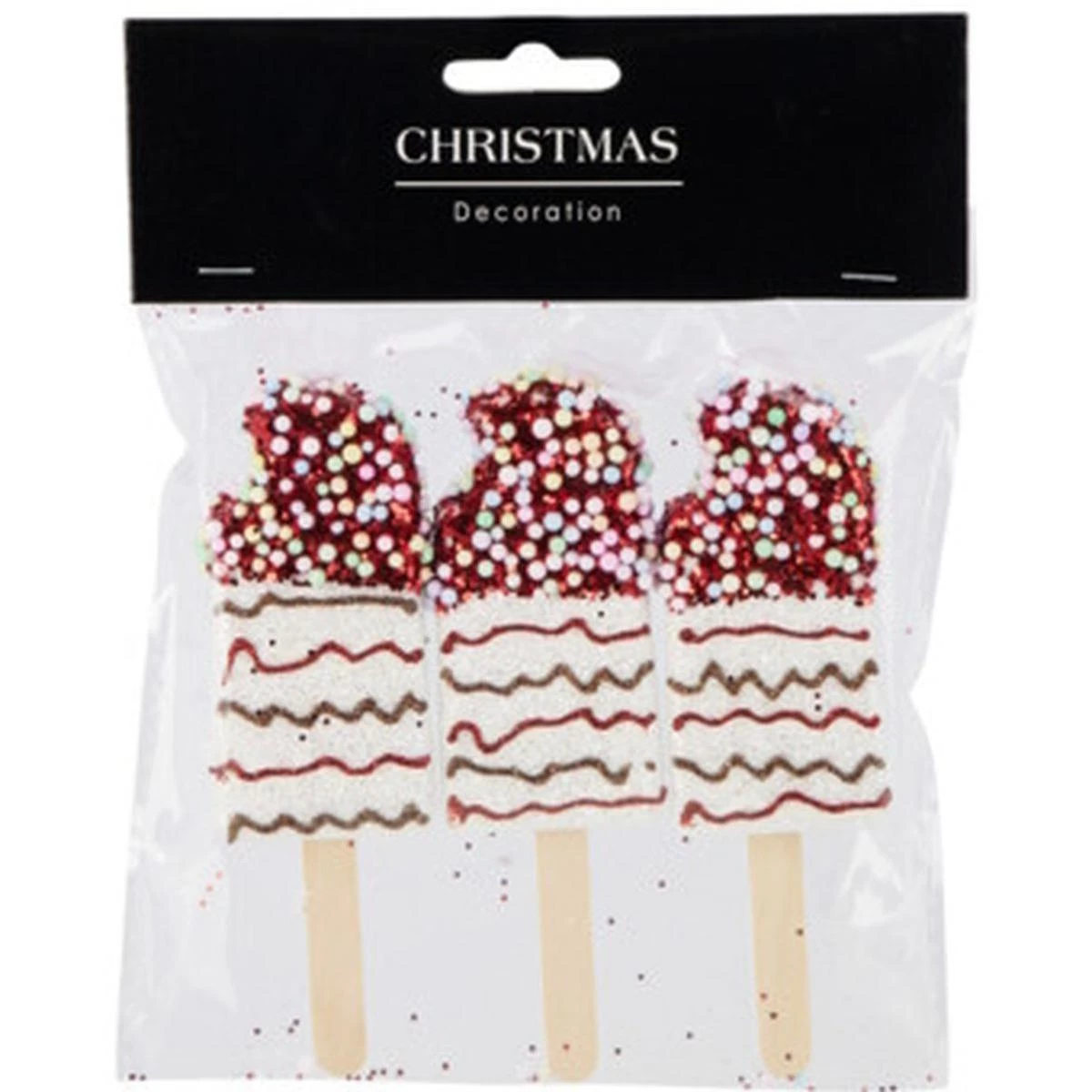 Ledų Pakabinama Dekoracija 3 Vnt. Balta