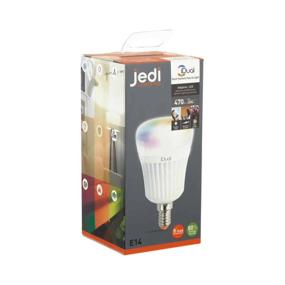 Lemputė Jedi Idual E14, Balta (Ekspozicinė prekė)