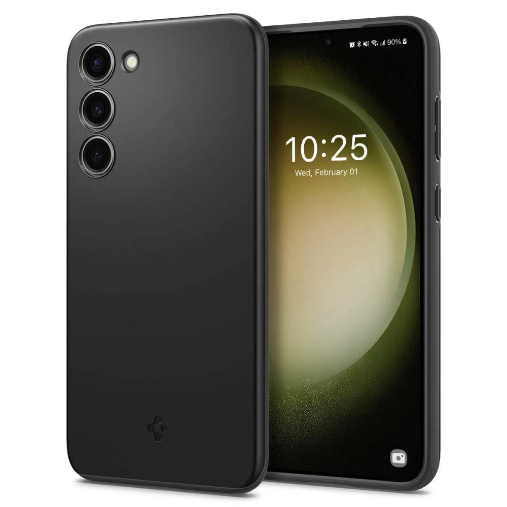 Lengvas Ir Itin Plonas Apsauginis Dėklas Samsung Galaxy S23 Thin Fit Juodas