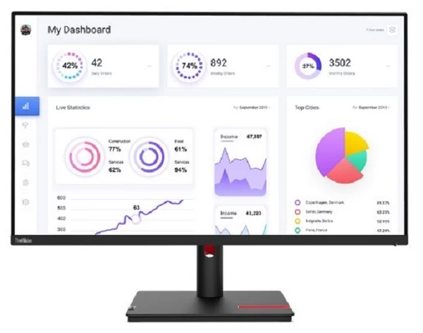 Lenovo 63d2gat1eu Monitorius (31,5&amp;quot; /ips /60hz /3840 X 2160 / Juodas)