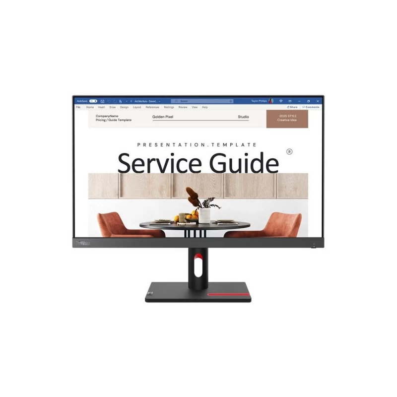 Lenovo 63dekat3eu Monitorius (23,8&amp;quot; /ips /1920 X 1080 / Juodas)