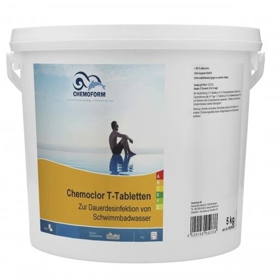 Lėtai tirpstančios 20g chloro tabletės Chemoform Chemoclor T , 5kg