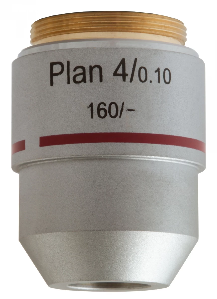 Levenhuk Med 4x Planarinis-chromatinis Objektyvas