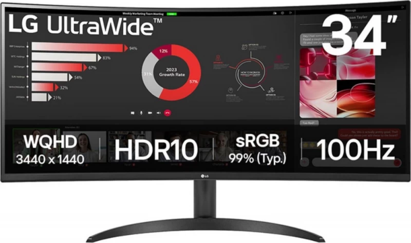 Lg 34wr50qk-b Monitorius (34&amp;quot; /va /100hz /3440 X 1440 /juodas)