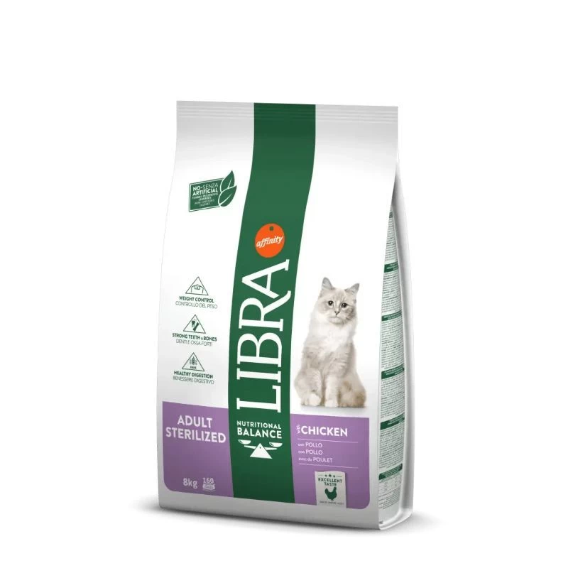 LIBRA CAT STERILIZED pašaras katėms su vištiena 10kg (3), 966663