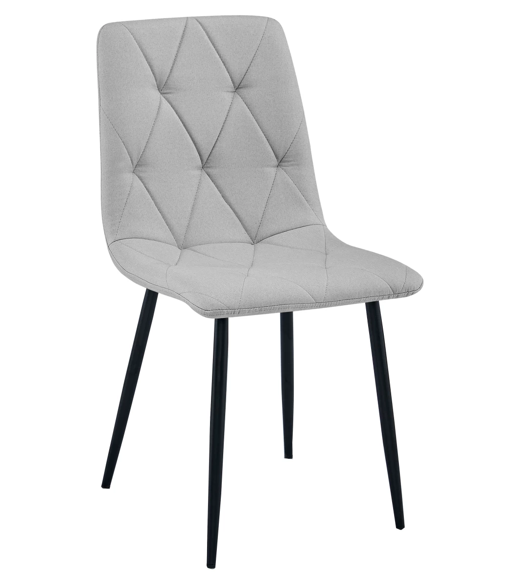 libra Kėdė - šviesiai Pilkas Audinys / Juodos Kojos X 1