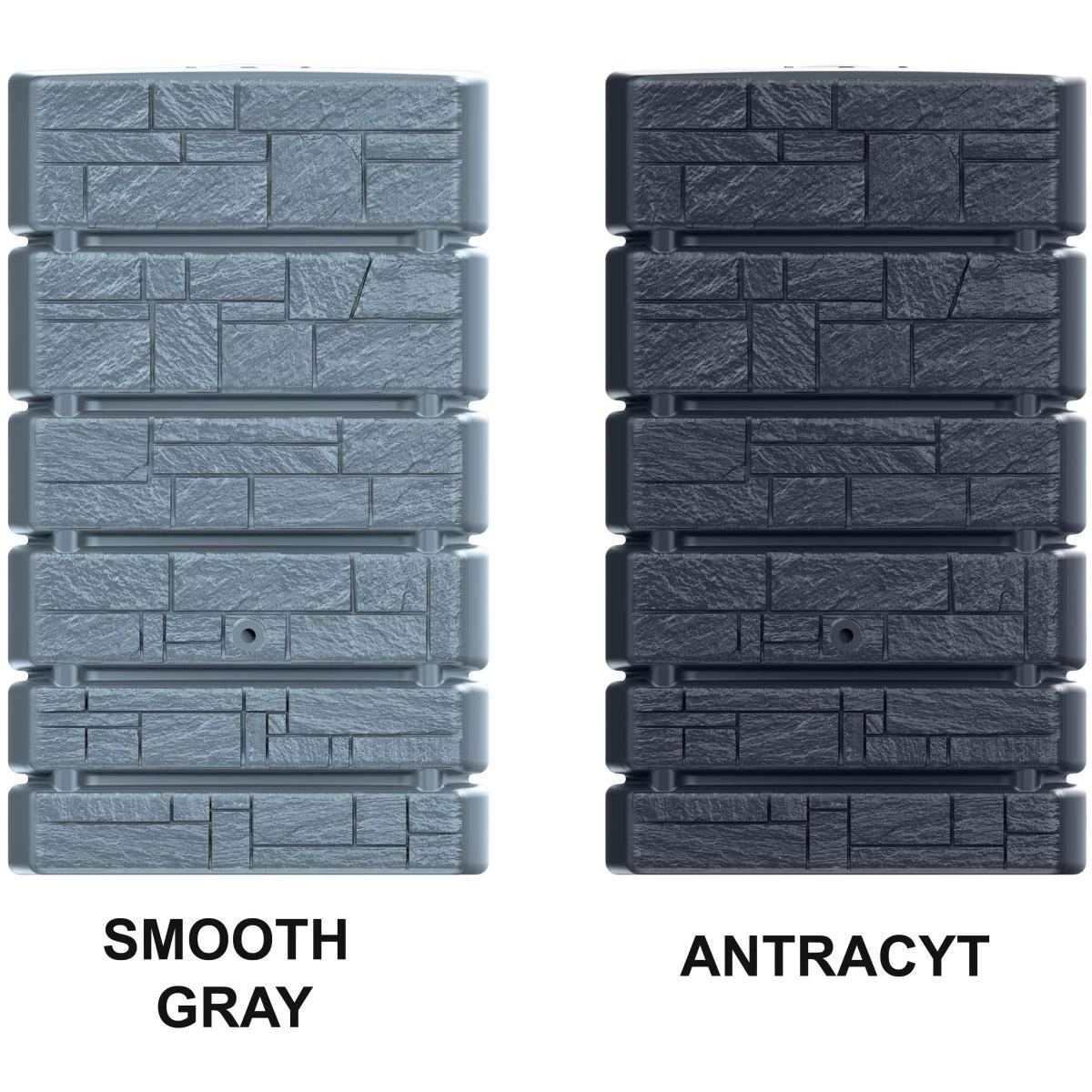 Lietaus Vandens Rezervuaras Bokšto Akmuo 500l Antracitas