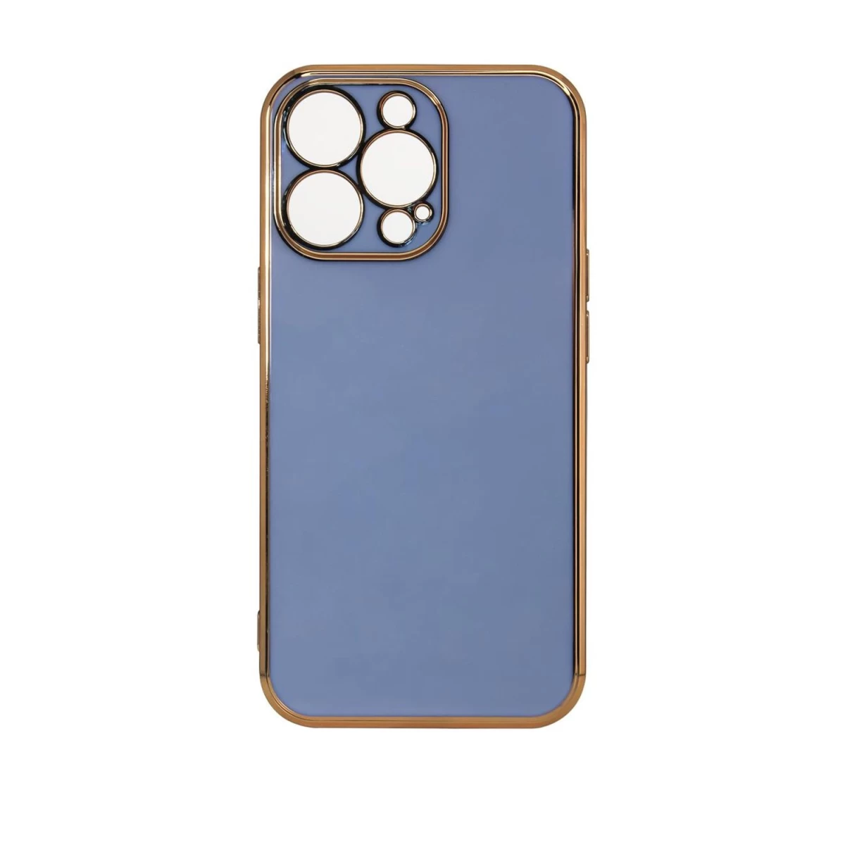 Lighting Color Case - želė Dėklas samsung Galaxy A12 5g Su Mėlynos Spalvos Auksiniu Rėmeliu