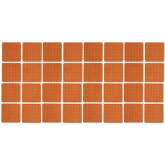 Lipnūs padukai baldams rudi 18x18mm 32vnt. (74891)