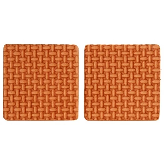 Lipnūs padukai baldams rudi 85x85mm 2vnt. (74894)