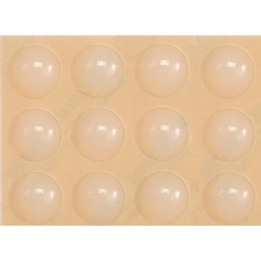 Lipnūs padukai baldams silikoniniai skaidrūs 13mm 12vnt. (74912)