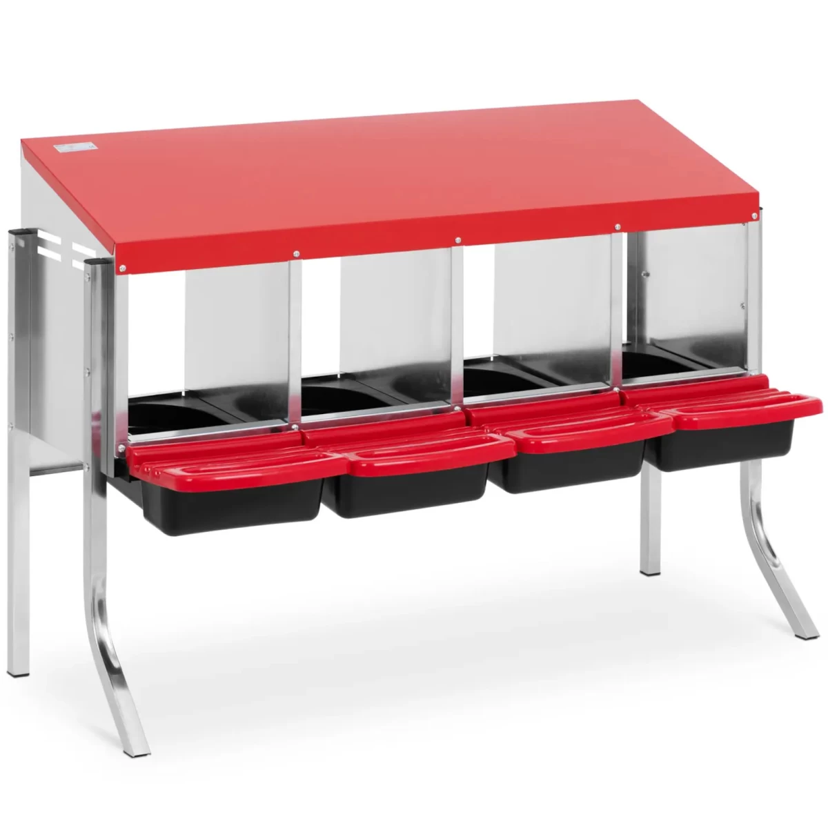 Lizdas Vištoms Dedeklėms Su 4 Skyriais Stal 113,5 X 52,5 X 78 Cm Lizdas Vištoms Dedeklėms Su 4 Skyriais Stal 113,5 X 52,5 X 78 Cm