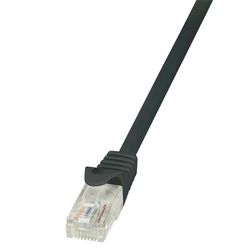 Logilink U/utp Cat.6 0,5 M Juodos Spalvos 0,5 Kontaktinis Kabelis