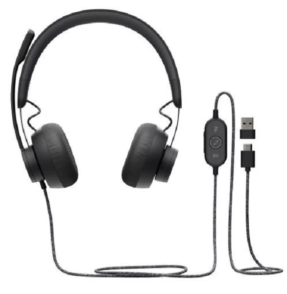 Logitech Ausinės Su Mikrofonu 981-000870 Black