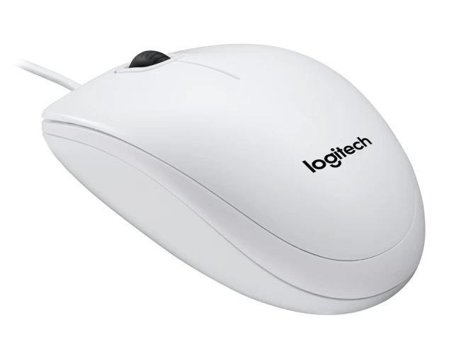 Logitech B100 Laidinė pelė, USB Type-A, Optical, 800 DPI, Balta