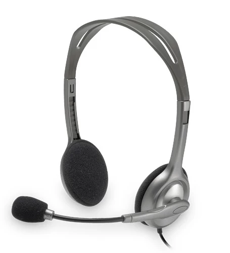 Logitech H110 Stereo Ausinės Su Mikrofonu, Juodos Spalvos
