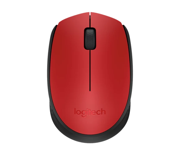 Logitech M171 Belaidė pelė RF Wireless, 1000 DPI, Red/Black