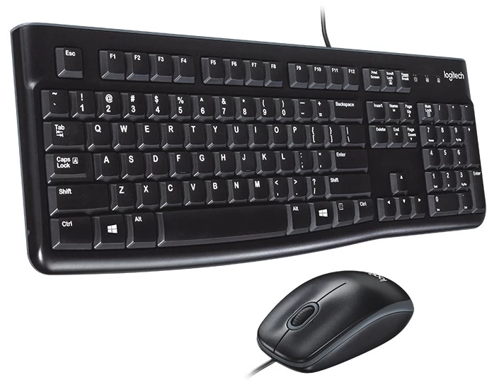 Logitech Mk120 Stalinio Kompiuterio Klaviatūros Ir Pelės Rinkinys 920-002563