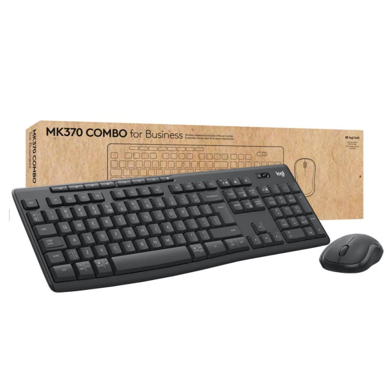 Logitech Mk370 Kombinuota Klaviatūra Ir Pelė Verslui Graphite Us 920-012077
