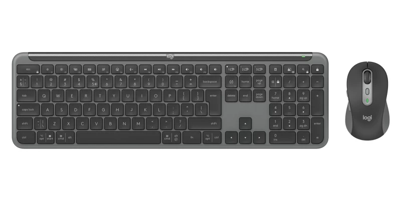 Logitech Signature Slim Combo MK950 for Business Belaidė klaviatūra + pelė, US Int, Graphite
