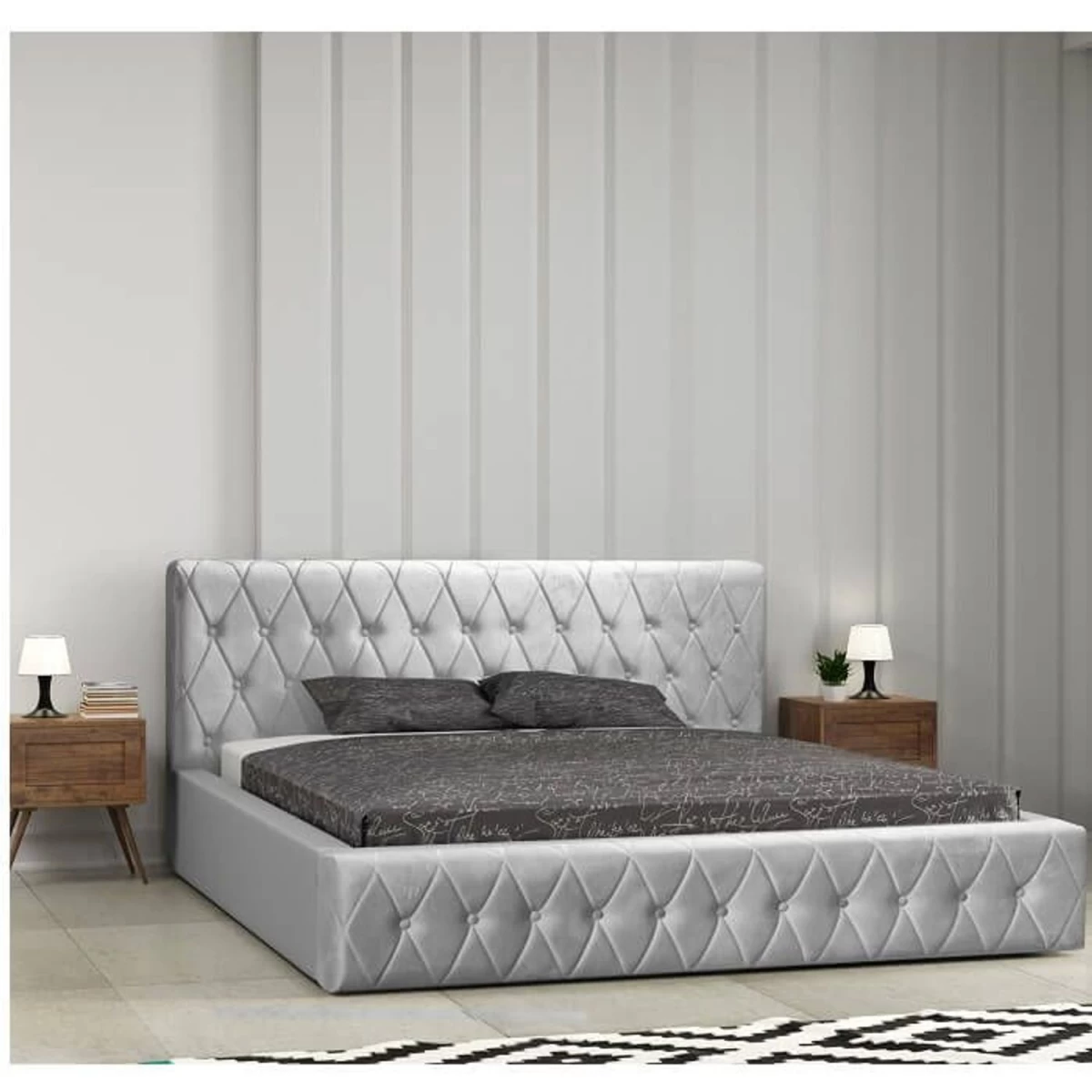 Lova Skand 180x200 Su Konteineriu Ir Rėmu