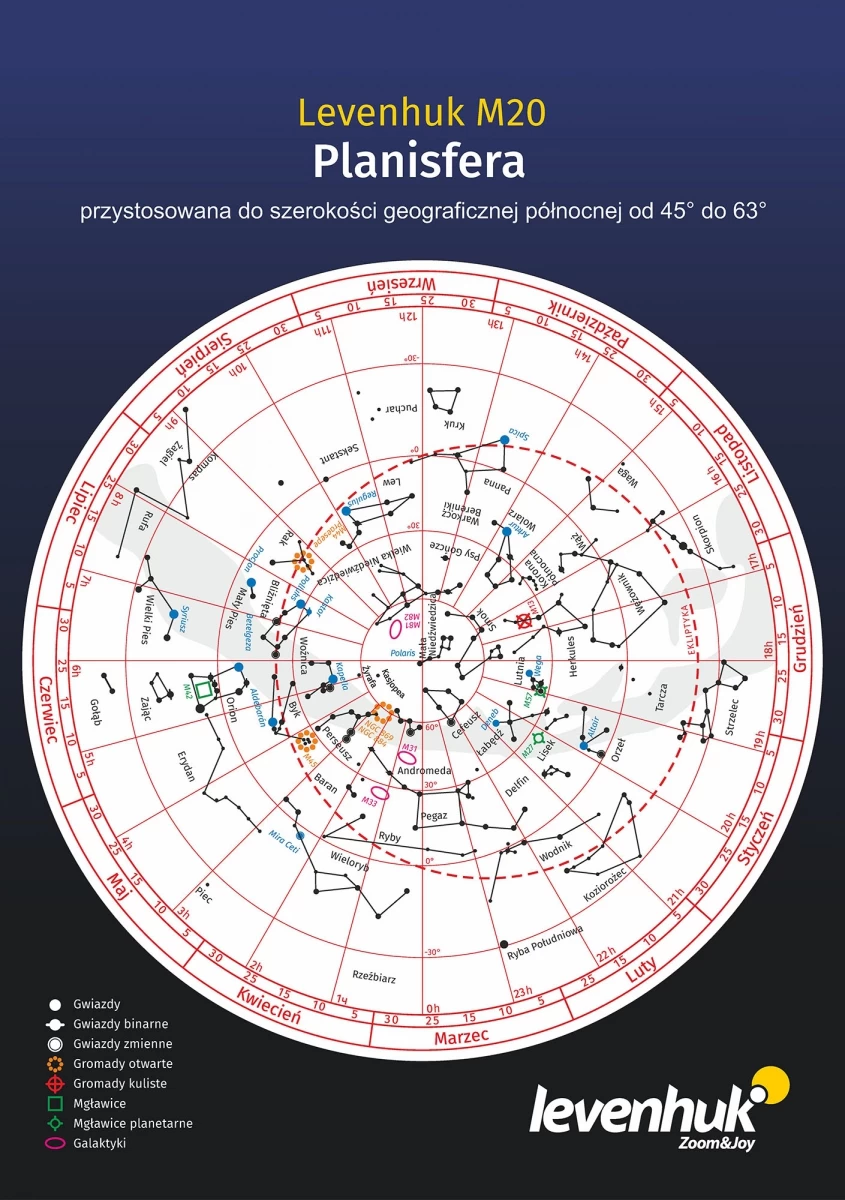 (lt) Didelis Planisferas Levenhuk M20