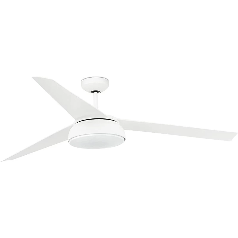 Lubų ventiliatorius Faro Vulcano LED, su šviestuvu, baltas