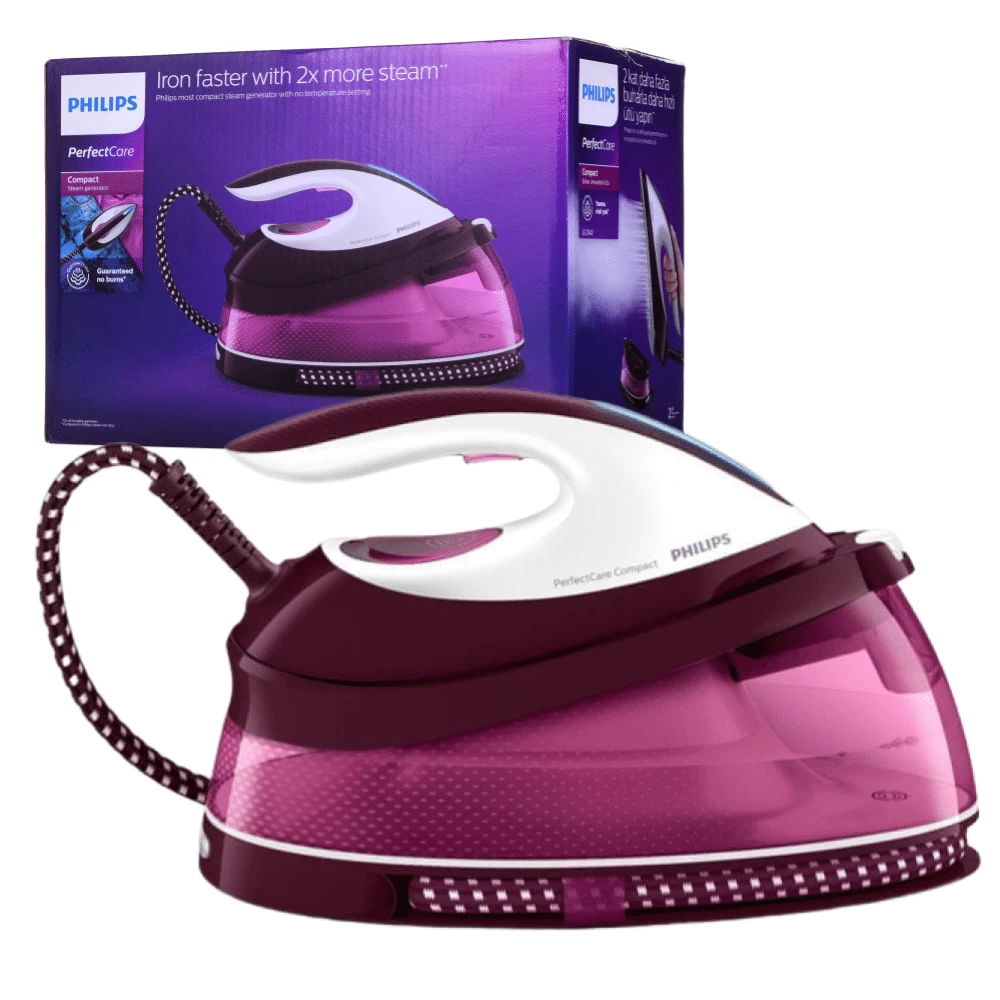 Lyginimo sistema Philips PerfectCare Compact GC7842/40, baltas/violetinis