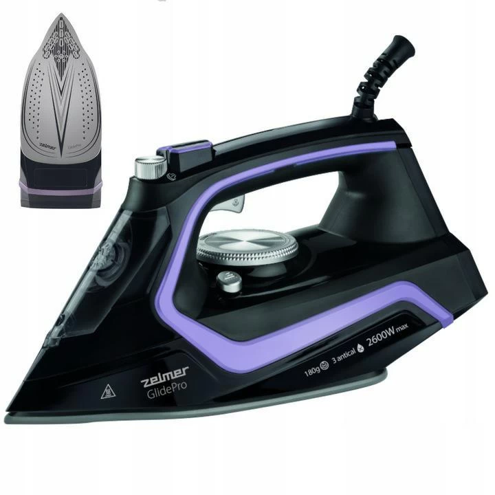 Lygintuvas Zelmer GlidePro ZIR2600, juodas/violetinis
