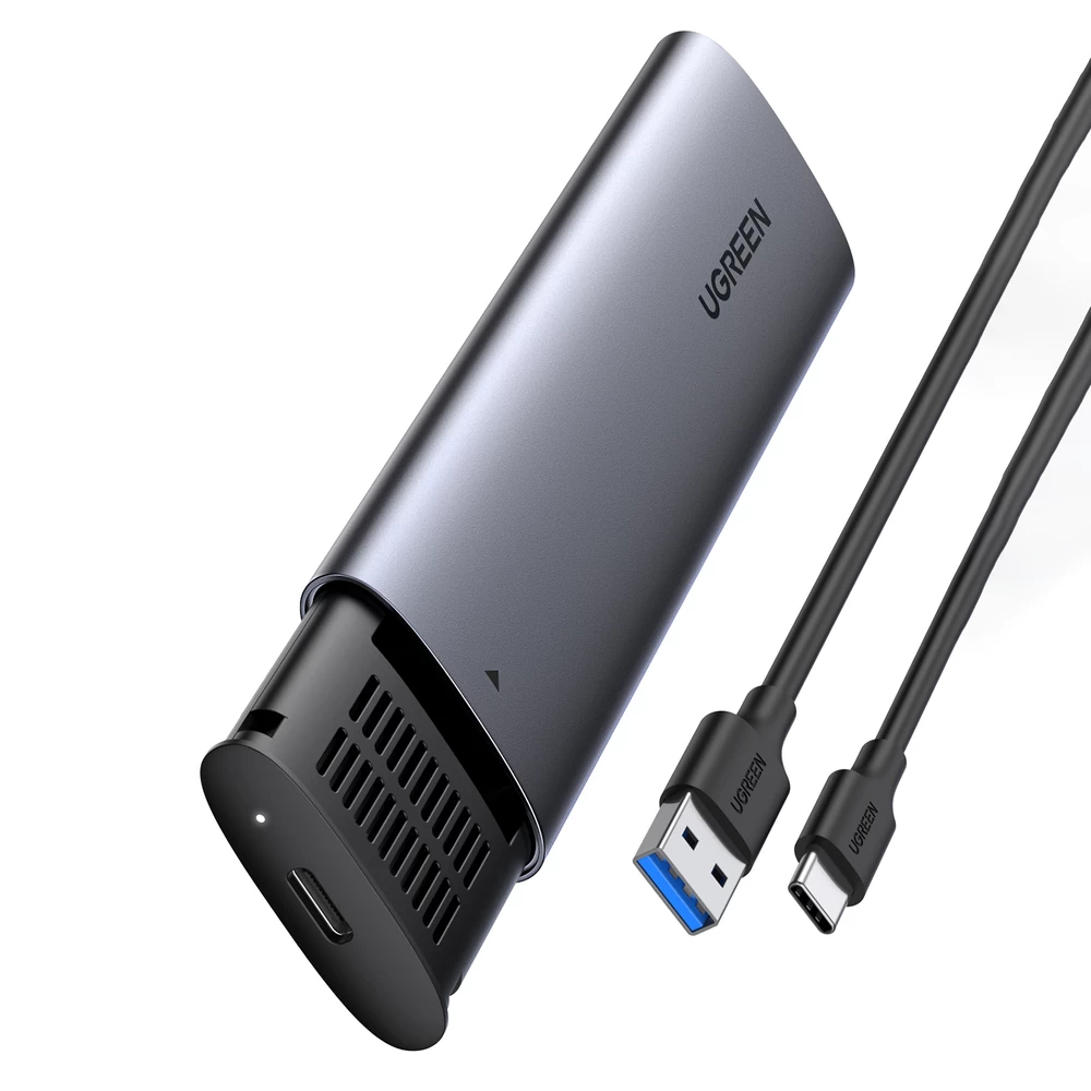M.2 B-key Sata 3.0 Hdd Korpusas Pilkos Spalvos + C Tipo Usb Kabelis