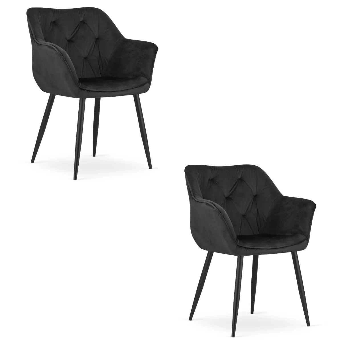 Madera Kėdė - Juodas Aksomas X 2