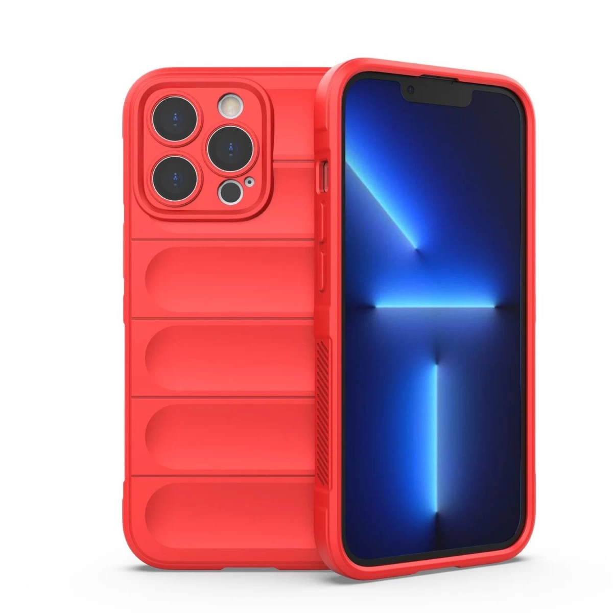 magic Shield Dėklas iphone 13 Pro Max Lankstus šarvuotas Dėklas Raudonos Spalvos