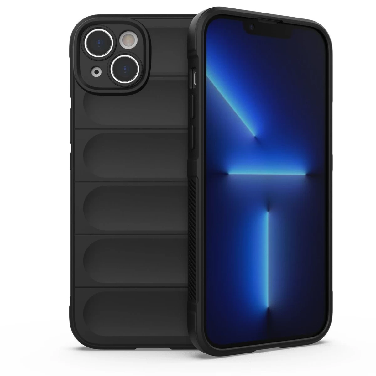 magic Shield Dėklas iphone 14 Plus, Lankstus šarvuotas Dėklas, Juodas