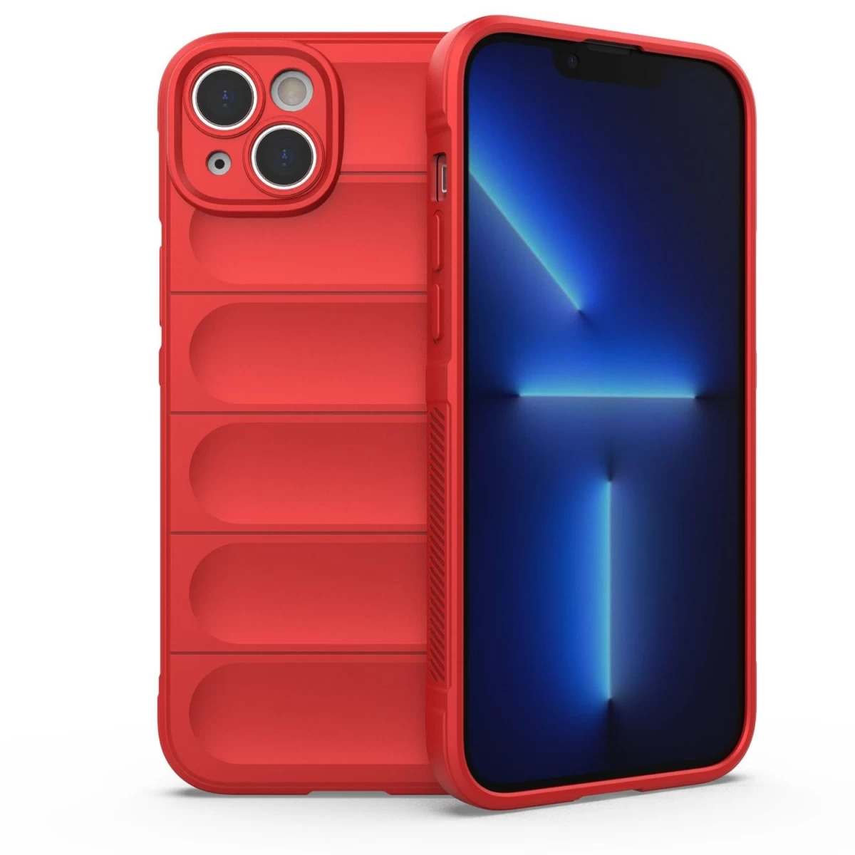 magic Shield Dėklas iphone 14 Plus, Lankstus šarvuotas Dėklas, Raudonos Spalvos