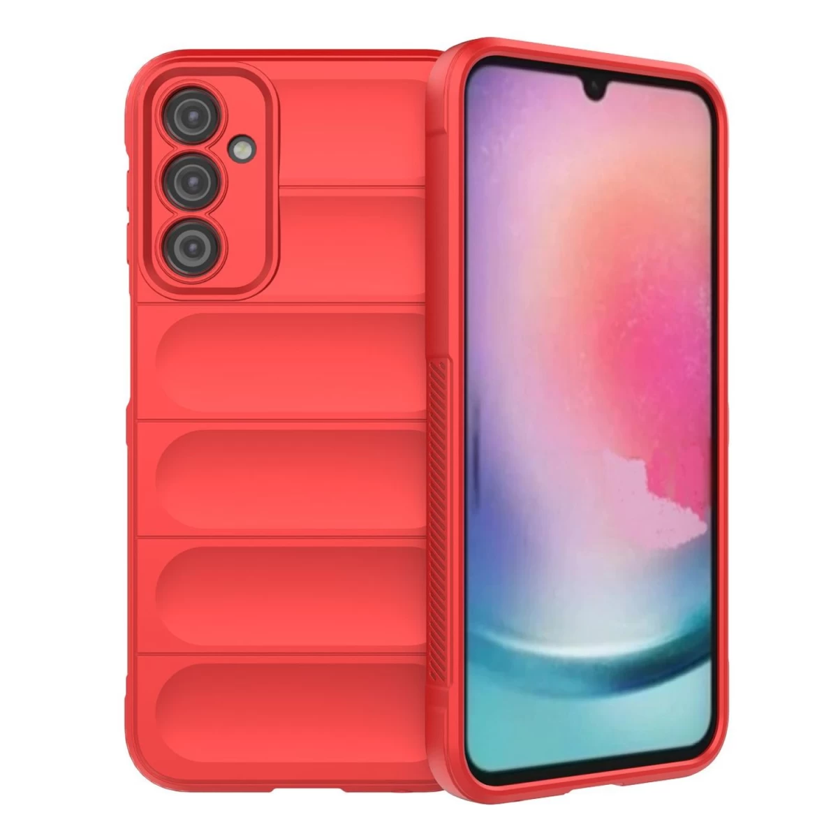 magic Shield Dėklas samsung Galaxy A24 4g Lankstus šarvuotas Dėklas Raudonos Spalvos