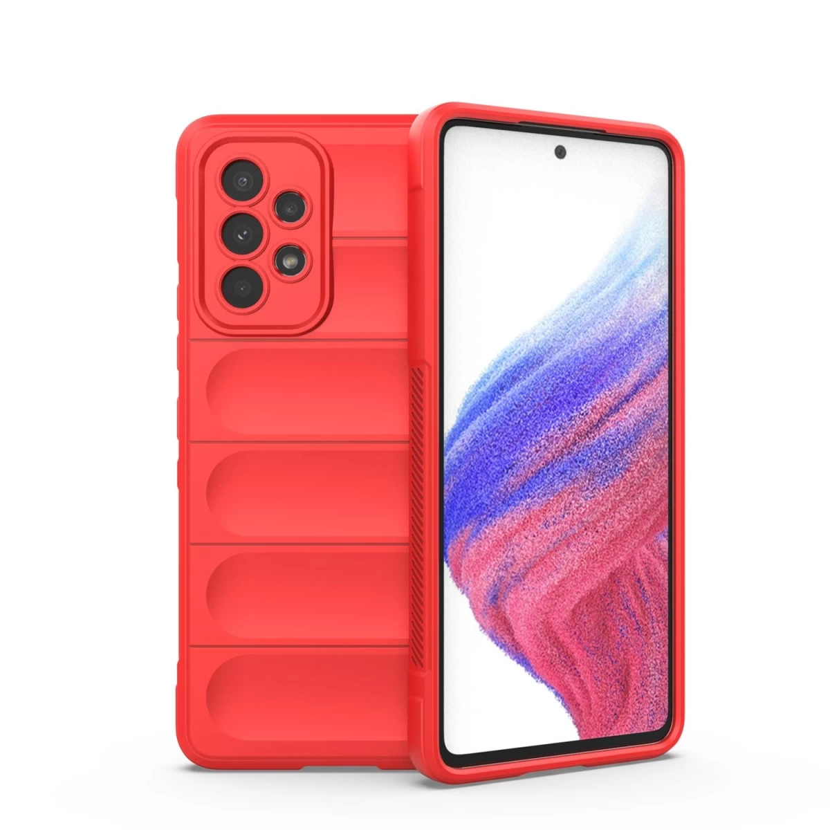 Magic Shield Dėklas Samsung Galaxy A53 5g Lankstus šarvuotas Dėklas Raudonos Spalvos